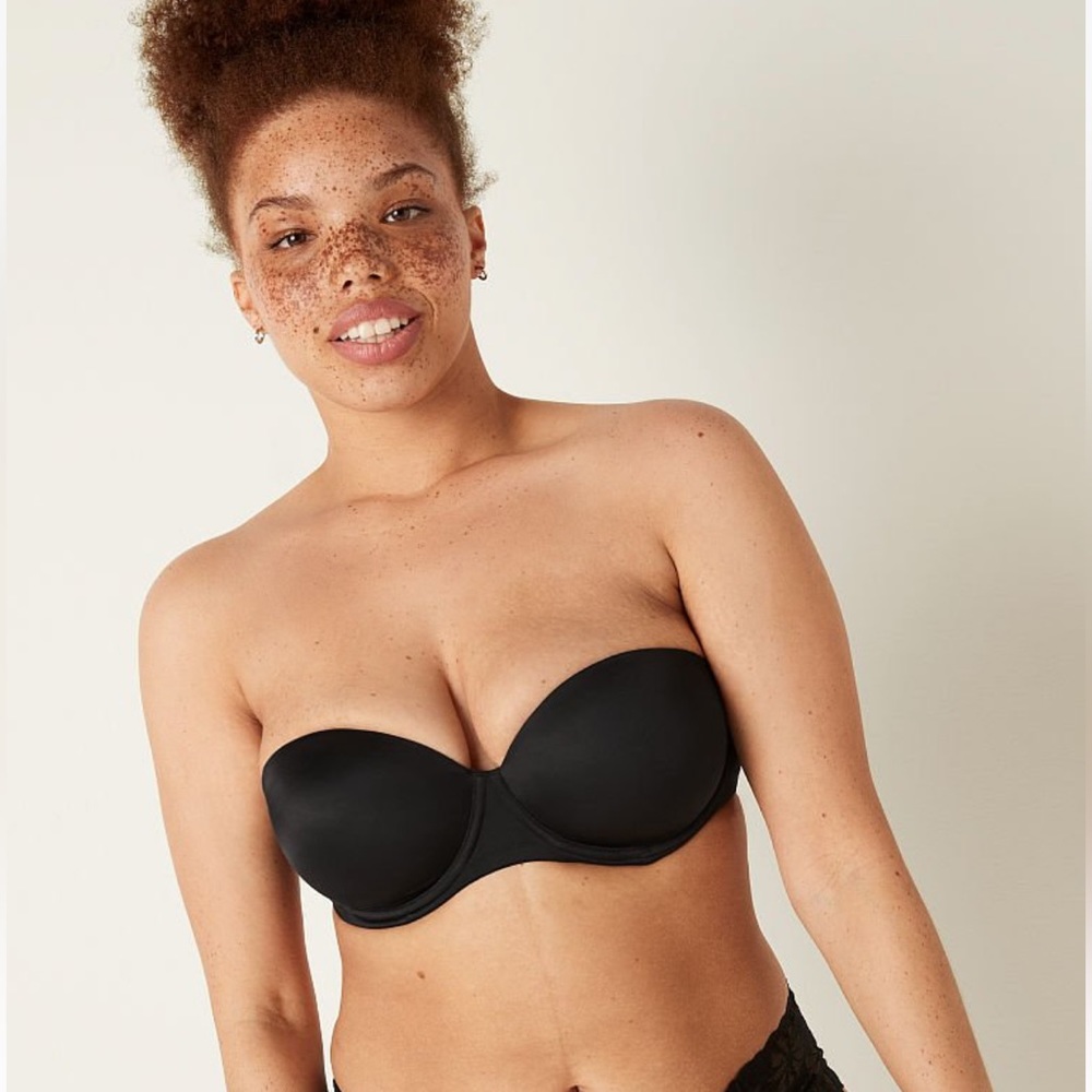 Victoria's Secret PINK Black Strapless Bra